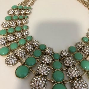 BaubleBar Jewelry - BaubleBar Mint and Crystal Statement Necklace BaubleBar Jewelry - BaubleBar Mint and Crystal Statement Necklace